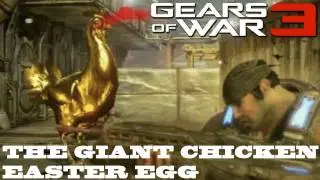 Gears of War 3: Giant Fire Breathing Golden Chicken
