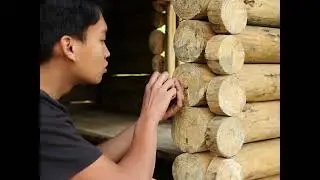 🥰An amazing wilderness villa, built entirely with mortise and tenon joints#building #home #wildlife👍