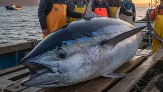 The Art of Cutting Tuna: Precision Sashimi Skills in Local Fish Market