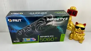 UNBOXING VGA PALIT RTX 5060TI 16GB DDR7 INFINITY 3 NVIDIA GEFORCE 3 FAN