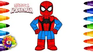 How to Color Roblox Spiderman | Kids Coloring | Colors Tumble. #coloring #colorstumble #spiderman