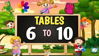 TABLE OF 6 TO 10 ll TABLE 6 SE 10 TAK ll 6 SE 10 TAK PAHADE ll@learningtoons3674