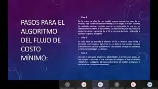 Algoritmo de Flujo de costo m&iacute;nimo