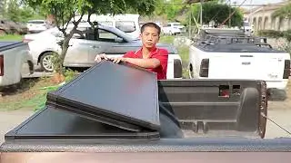 Truck Accessories Hard Tri-Fold Tonneau Cover, Fit for 2015+ Ford F150 SVT RAPTOR FT Pickup Truck...