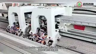2+2 120inch 5/7G mutigauge flat knitting machine#manufacturing #diy #collar #tools