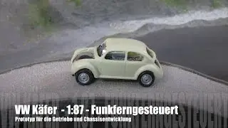 1:87 RC Mikromodell - VW Käfer Prototyp - Funkferngesteuert / Radio Control