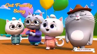 🐱 Cat Family Song | Fun 3D Animated Kids Song | Sing & Dance with Cute Kittens!