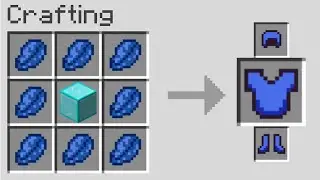 Minecraft but you can craft LAPIS ARMOR ( + SECRET LAPIS ITEM )