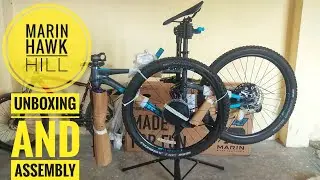 My first Full Suspension Bike, Marin Hawk Hill:- Unboxing and Assembly