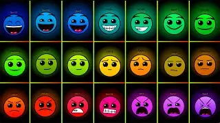 Difficultyblocks Band Tera Different 4 (My Take) But with Geometry Dash Difficulty Faces! (RESHARED)