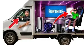 The Trench Family Built A SECRET Gaming Room In A MOVING TRUCK! 🎮🚛😀🚒 😱