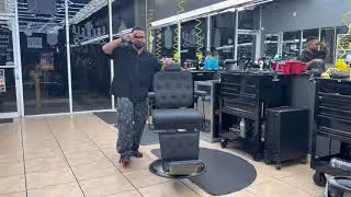 #5078 Retro Barber Chair Heavy Duty Vintage Salon Chair
