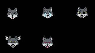 Custom Animated Wolf Emotes for Streamers 🐺 | Twitch & YouTube Emote Animation