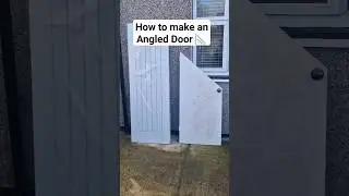 How to make an Angled Door. #carpentery #diy