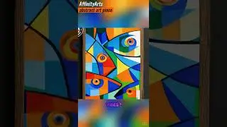 🎨🐟 Splash of Color &mdash; Cubist Fish Vibes! #interiordesign #wallart #artprint #homedecor #home