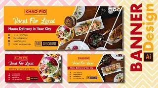 Facebook Cover Page Design | Twitter Social Media Banner in Adobe Illustrator