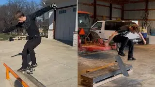 Learning switch nose grinds and front shuv 50s! 