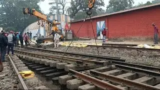 Rail line changing at Ranaghat
