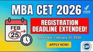 MBA/MMS CET 2026 Registration Date Extended 🔥