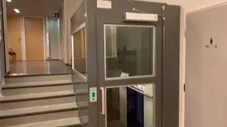 2006 ThyssenKrupp Aritco Vector screw-drive platform elevator @ Vuosaari church, Helsinki, Finland