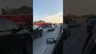 Anaheim Fire Rescue On Scene of A Flipped Car