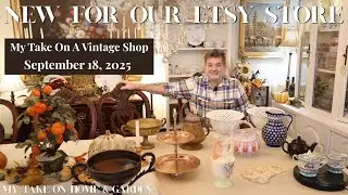 Old Red Barn Shopping Haul & New Items for Etsy Store My Take On A Vintage Shop 09-18-2025