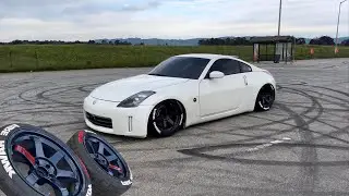 My 350z Gets Hot Boiii Wheels TE37 | Testing them out !!