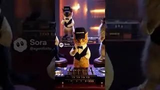 🐱🎧 Когда ритм совпал &mdash; тело дало сигнал. Коты в костюмах крупье жгут на радиоволне. #cat #memes