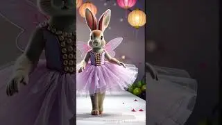 #AngelBunny #PinkPrincess #FairyRabbit #BunnyInStyle #CuteAndCharming #WhimsicalBunny #BunnyFashion