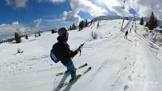 Zoncolan - sciovia Arvenis, pista C+5 BLU #insta360 #sciare #friuli