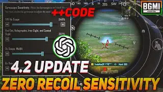 🤩 Bgmi 4.2 Update Sensitivity Settings 2025 | Zero Recoil Sensitivity | Gyro & Non-Gyro Sensitivity