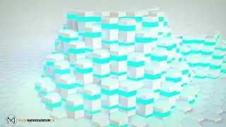Render 3D audio react visualisation - Beethoven Trap Remix