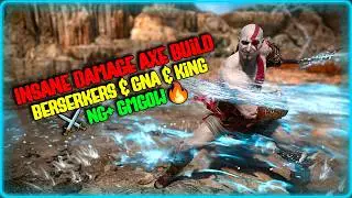 Insane Max Damage Axe Build vs 12 Berserkers, Gna & King | GOW Ragnarok NG+ #bestbuild #maxbuild