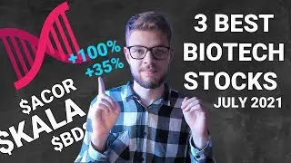 3 Penny Biotech Stocks With 35-100% Growth Potential (July 2021) | KALA ACOR BDSI stock TA |
