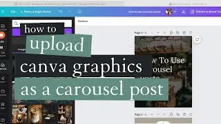 How to Upload Canva Graphics As A Carousel Post on Instagram Desktop