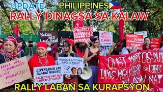 DINAGSA NG RALLY LABAN SA KURAPSYON KALAW STREET MANILA PHILIPPINES🇵🇭 (4K) BONIFACIO DAY