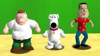 Peter Griffin, Brian and Glenn Quagmire in Super Mario 64 (3 Players) - Full Game 100% Walkthrough