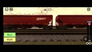 BNSF G506 Grain Train from Jacksonville Sprangy spur.