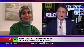Salma Yaqoob discussing the UK-Saudi political relationship on RT UK