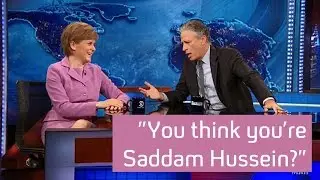 Nicola Sturgeon​ appears on the Daily Show with Jon Stewart