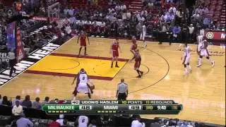 LeBron James 28 points 7 assists (amazing dunk) vs Milwaukee Bucks full highlights 04/09/2013 HD