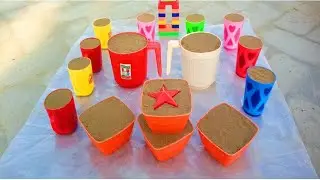Sand vs Shape Cake with Kitchen Tools