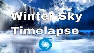Winter Sky Timelapse Ambience - 💤 Peaceful Music Playlist for Sleep 💤