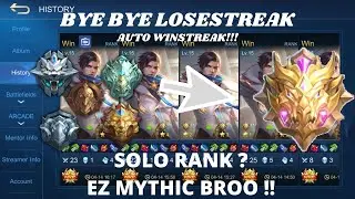 TIPS PUSH RANKED EPIC TO MYTHIC (Season 21)| Solo Rank ? Ez Win!! Auto Winstreak