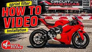 2025 Ducati Panigale V4 Sprint Filter installation video!