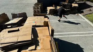 How We Partnered with a Clothing Store for Monthly Cardboard Hauls!