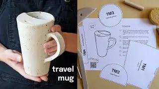 DIY clay Travel Mug tutorial (with templates!)