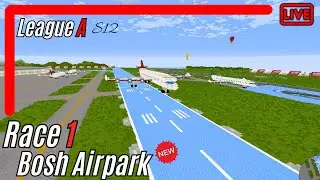 League A, Race 1 - Bosh Airpark | BRWC | Minecraft Ice Boat Racing League
