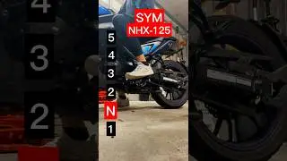 Maximum speed for each gear on a SYM NHX-125