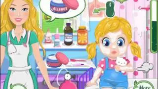 Barbie's Baby Has Allergy Game Episode-Game Movie for Little Kids-Baby Games